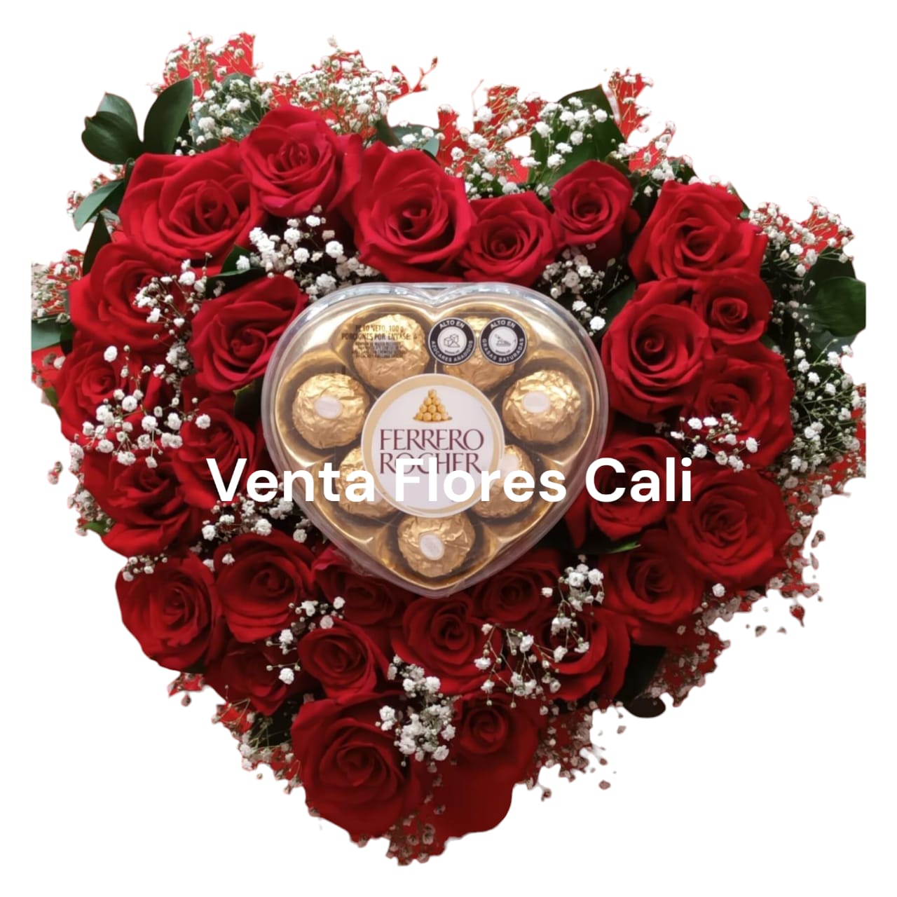 Arreglo floral en forma de corazón 7