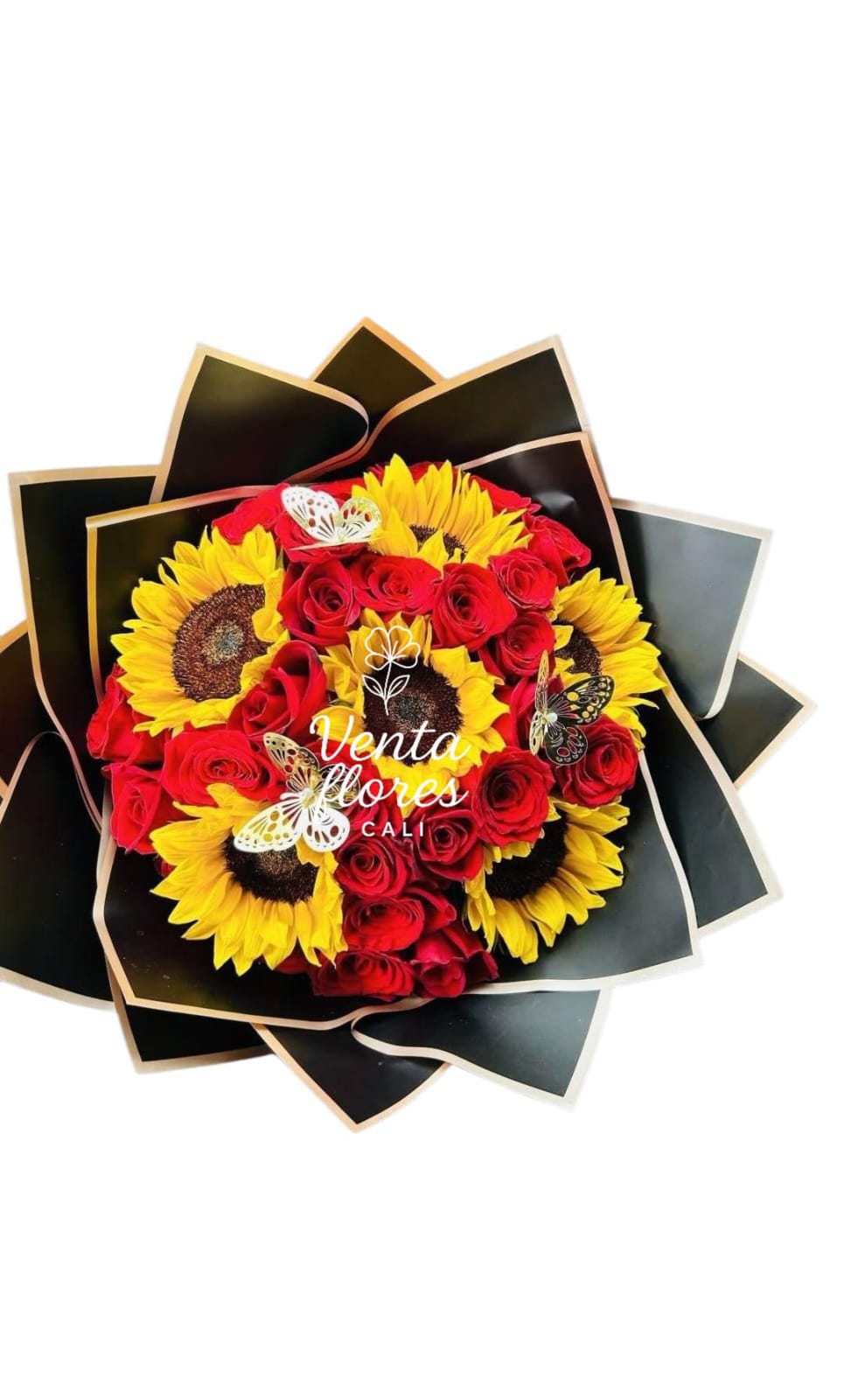 Buquet de Girasoles y Rosas Rojas 6